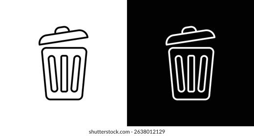 Bin icon Graphic vector set for ui design