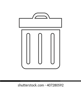 Bin Icon Illustration design