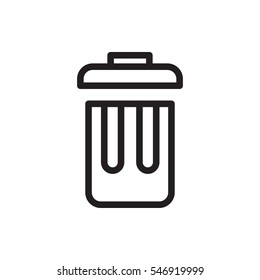 bin icon illustration isolated vector sign symbol