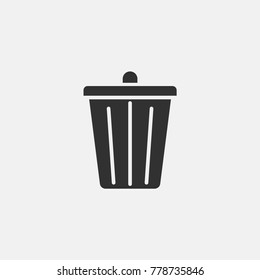 Bin icon illustration isolated vector sign symbol