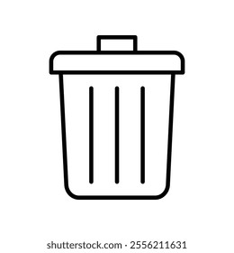 Bin icon isolated on white background