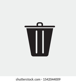 bin icon isolated vector trend eps 10 illustration