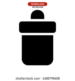 bin icon or logo isolated sign symbol vector illustration - high quality black style vector icons
