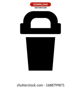 bin icon or logo isolated sign symbol vector illustration - high quality black style vector icons
