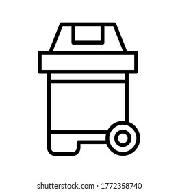 Icono de bandeja o logotipo símbolo de signo aislado ilustración vectorial - iconos vectoriales de estilo negro de alta calidad
