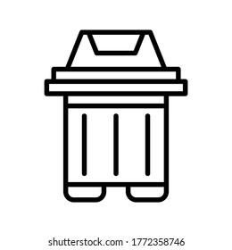 Icono de bandeja o logotipo símbolo de signo aislado ilustración vectorial - iconos vectoriales de estilo negro de alta calidad
