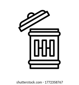 Bin icon or logo isolated sign symbol vector illustration - high quality black style vector icons

