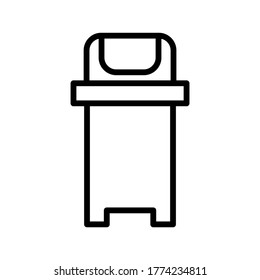 Bin icon or logo isolated sign symbol vector illustration - high quality black style vector icons
