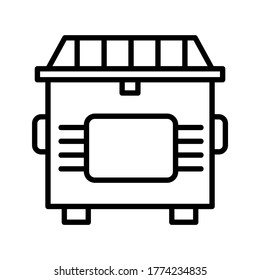 Bin icon or logo isolated sign symbol vector illustration - high quality black style vector icons
