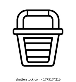 Bin icon or logo isolated sign symbol vector illustration - high quality black style vector icons
