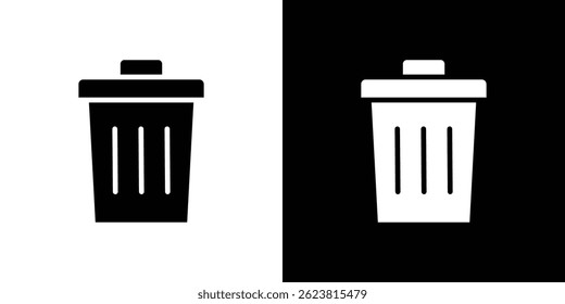 Bin-Symbol für Logo Web Mobile App UI-Design.