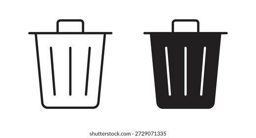Symbol "Bin". Einfarbige einfache Symbole für Vorlagen, Webdesign
