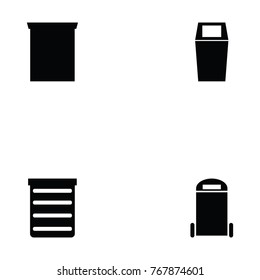 bin icon set