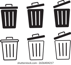 bin icon set. Recycle basket icon, recycle bin icon,Vector isolated icons Recycle basket icon, trash can icons sign vactor,
 - Powered by Shutterstock - Get 15% off with code: PIKWIZARD15