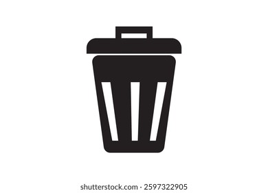 Bin icon set. Trash bin icon symbol of delete vector illustration