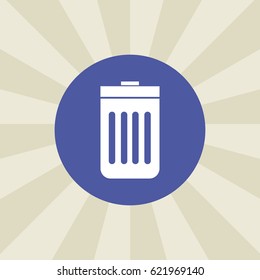 bin icon. sign design. background