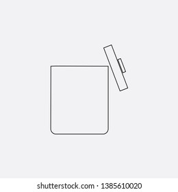 bin icon sign signifier vector