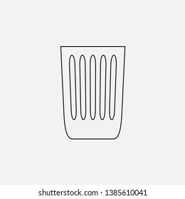 bin icon sign signifier vector