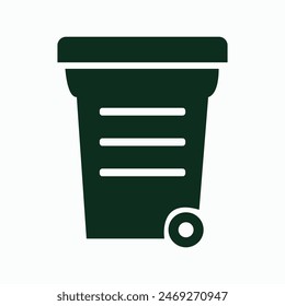 Bin Icon symbol, and vector, Can be used for web, print, and mobile