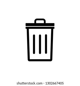 Bin icon. Trash . Trash symbol . Delete, sign design