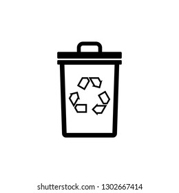 Bin icon. Trash . Trash symbol . Delete, sign design