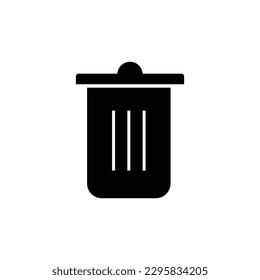 Icono de Bin en diseño plano de moda