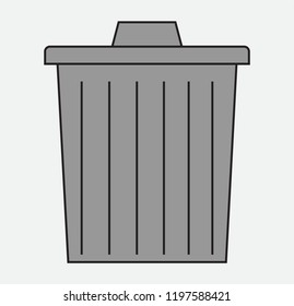 The bin icon for various purposes is easily edited and made in eps 10 format