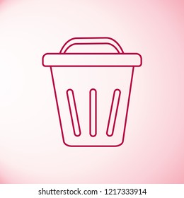 Bin icon vector