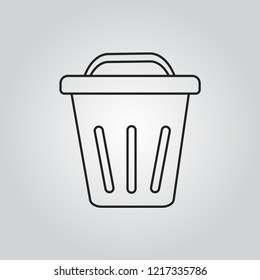 Bin icon vector
