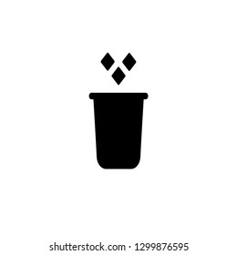 bin icon vector