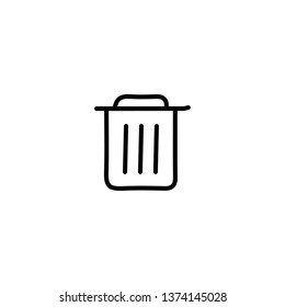 Bin icon vector