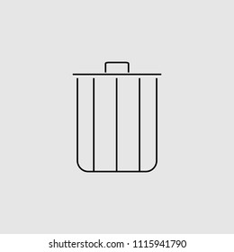 Bin icon vector design