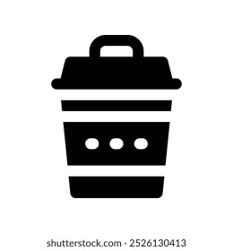 ícone bin. ícone de glifos vetoriais para o design de seu site, celular, apresentação e logotipo.