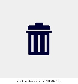 bin icon, vector illustration