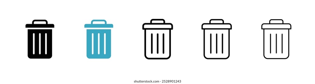 Conjunto de ilustrações do vetor do ícone da bandeja