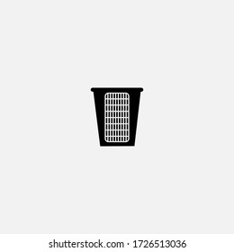 bin icon.bin vector on gray background