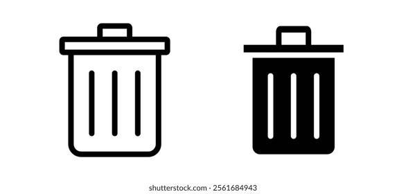 Bin icons for web ui designs
