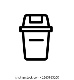 Bin icon,vector illustration. Flat design style. vector bin icon illustration isolated on White background, bin icon Eps10. bin icons graphic design vector symbols.