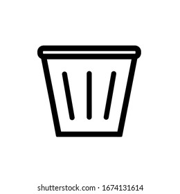 Bin icon,vector illustration. Flat design style. vector bin icon illustration isolated on White background, bin icon Eps10. bin icons graphic design vector symbols.