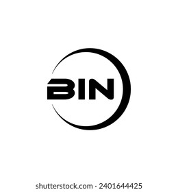 BIN Letter Logo Design, Inspiration for a Unique Identity. Modern Elegance and Creative Design. Watermark Your Success with the Striking this Logo.