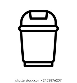 ilustración de icono de línea de contenedor gráfico de Vector. Ilustración de elemento simple gráfico de Vector, adecuado para App, Sitios web y presentaciones aisladas sobre fondo blanco