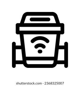 bin line icon. vector icon for your website, mobile, presentation, and logo design.