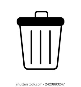 bin location icon with white background vector stock illustration