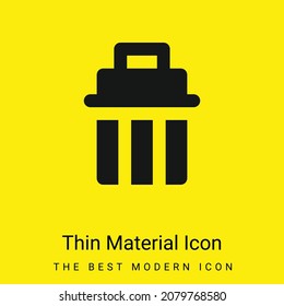 Icono de material amarillo brillante mínimo