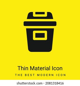 Icono de material amarillo brillante mínimo