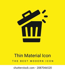 Icono de material amarillo brillante mínimo