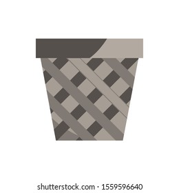 bin office work business equipment icon vector illustration