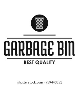 Bin protection logo. Simple illustration of bin protection vector logo for web