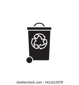 bin, recycle icon logo design