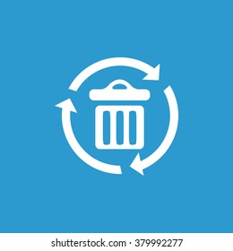 bin recycle icon, on white background